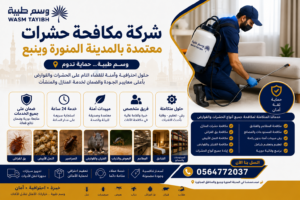 أفضل شركة مكافحة حشرات بالمدينة المنورة